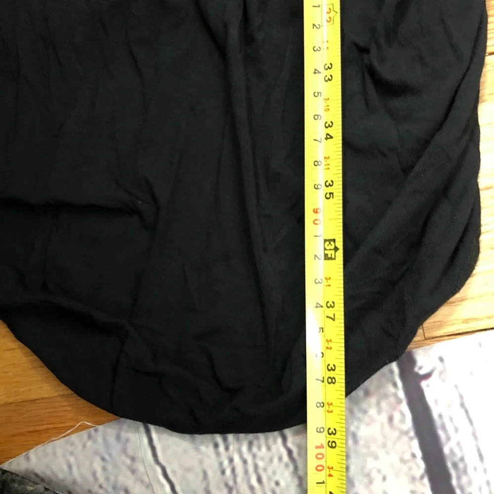 NV Nick Verreos "Heidi" Black Dress Knee Length One Shoulder jersey size 4 - Picture 10 of 10